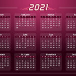 ปฏิทินปีใหม่ 2021 / 2564 แบบไฟล์เดียว ใช้ได้ตลอดทั้งปี