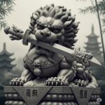 สิงโตคาบดาบ (獅咬劍 - Shī Yǎo Jiàn): เครื่องรางขจัดปัดเป่าภัยอันเป็นมงคลของจีน