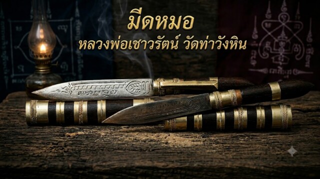 ประวัติและพุทธคุณ มีดหมอ หลวงพ่อเชาวรัตน์ กมฺมสุทฺโธ วัดท่าวังหิน สุดยอดเครื่องรางสารพัดดี
