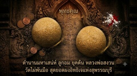 ตำนานมหาเสน่ห์ ลูกอม ยุคต้น หลวงพ่อสงวน วัดไผ่พันมือ สุดยอดผงอิทธิเจแห่งสุพรรณบุรี