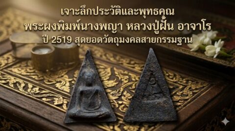 เจาะลึกประวัติและพุทธคุณ พระผงพิมพ์นางพญา หลวงปู่ฝั้น อาจาโร ปี 2519 สุดยอดวัตถุมงคลสายกรรมฐาน