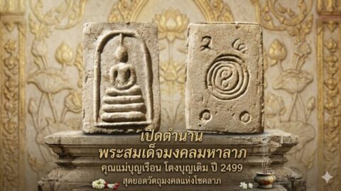 เปิดตำนาน พระสมเด็จมงคลมหาลาภ คุณแม่บุญเรือน โตงบุญเติม ปี 2499 สุดยอดวัตถุมงคลแห่งโชคลาภ
