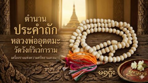 ตำนาน ประคำถัก หลวงพ่ออุตตมะ วัดวังก์วิเวการาม เครื่องรางแห่งความศรัทธาและสมาธิ