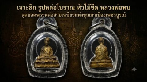เจาะลึก รูปหล่อโบราณ หัวไม้ขีด หลวงพ่อทบ สุดยอดพระหล่อสายเหนียวแห่งขุนเขาเมืองเพชรบูรณ์