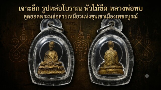 เจาะลึก รูปหล่อโบราณ หัวไม้ขีด หลวงพ่อทบ สุดยอดพระหล่อสายเหนียวแห่งขุนเขาเมืองเพชรบูรณ์
