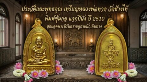 ประวัติและพุทธคุณ เหรียญหลวงพ่อทวด วัดช้างให้ พิมพ์ซุ้มกอ แจกปีนัง ปี 2510 สุดยอดพระนิรันตรายคู่กายนักเดินทาง