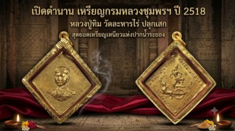 เปิดตำนาน เหรียญกรมหลวงชุมพรฯ ปี 2518 หลวงปู่ทิม วัดละหารไร่ ปลุกเสก สุดยอดเหรียญเหนียวแห่งปากน้ำระยอง