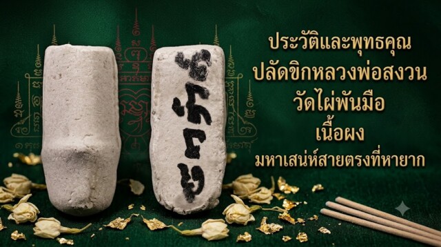 ประวัติและพุทธคุณ ปลัดขิกหลวงพ่อสงวน วัดไผ่พันมือ เนื้อผง มหาเสน่ห์สายตรงที่หายาก