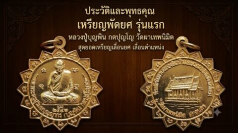 ประวัติและพุทธคุณ เหรียญพัดยศ รุ่นแรก หลวงปู่บุญพิน กตปุญโญ วัดผาเทพนิมิต สุดยอดเหรียญเลื่อนยศ เลื่อนตำแหน่ง