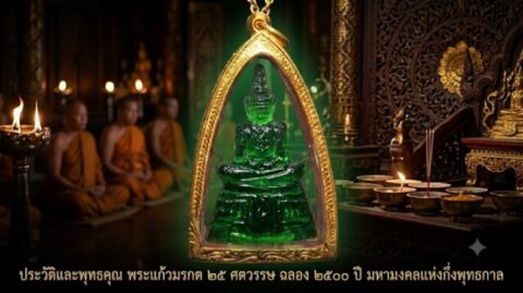 ประวัติและพุทธคุณ พระแก้วมรกต ๒๕ ศตวรรษ ฉลอง ๒๕๐๐ ปี มหามงคลแห่งกึ่งพุทธกาล