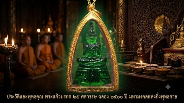 ประวัติและพุทธคุณ พระแก้วมรกต ๒๕ ศตวรรษ ฉลอง ๒๕๐๐ ปี มหามงคลแห่งกึ่งพุทธกาล