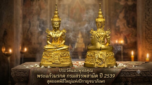 ประวัติและพุทธคุณ พระแก้วมรกต กรมสรรพสามิต ปี 2539 สุดยอดพิธีใหญ่แห่งปีกาญจนาภิเษก