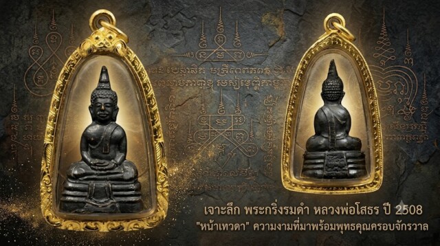 เจาะลึก พระกริ่งรมดำ หลวงพ่อโสธร ปี 2508 "หน้าเทวดา" ความงามที่มาพร้อมพุทธคุณครอบจักรวาล