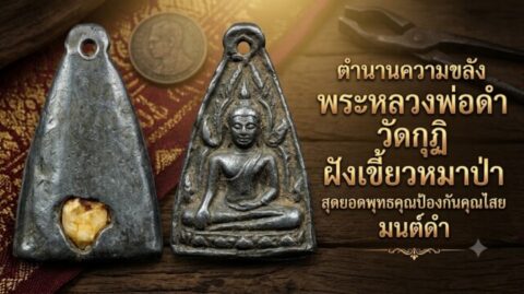 ตำนานความขลัง พระหลวงพ่อดำ วัดกุฏิ ฝังเขี้ยวหมาป่า สุดยอดพุทธคุณป้องกันคุณไสย มนต์ดำ
