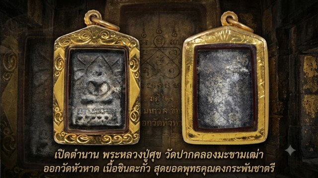 เปิดตำนาน พระหลวงปู่ศุข วัดปากคลองมะขามเฒ่า ออกวัดหัวหาด เนื้อชินตะกั่ว สุดยอดพุทธคุณคงกระพันชาตรี