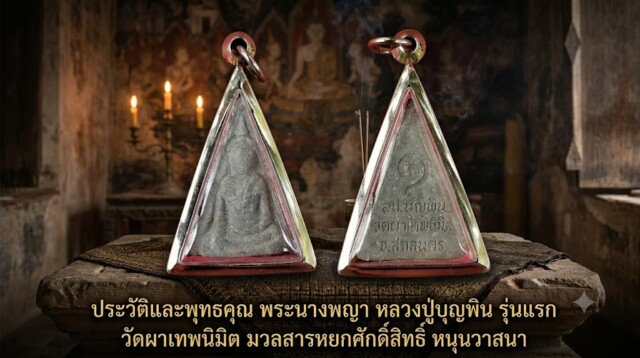 ประวัติและพุทธคุณ พระนางพญา หลวงปู่บุญพิน รุ่นแรก วัดผาเทพนิมิต มวลสารหยกศักดิ์สิทธิ์ หนุนวาสนา