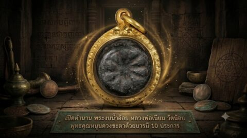 เปิดตำนาน พระงบน้ำอ้อย หลวงพ่อเนียม วัดน้อย พุทธคุณหนุนดวงชะตาด้วยบารมี 10 ประการ