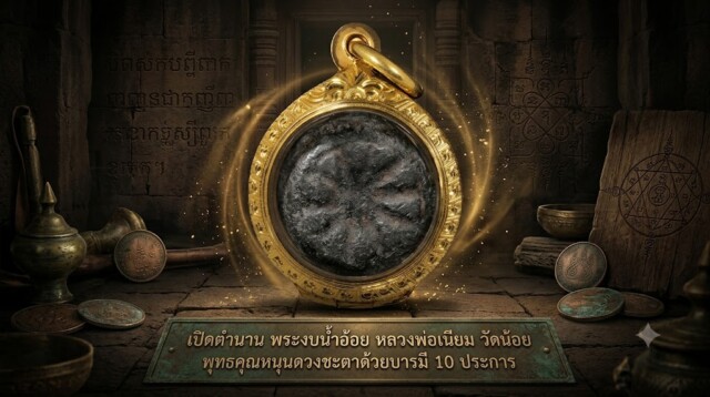 เปิดตำนาน พระงบน้ำอ้อย หลวงพ่อเนียม วัดน้อย พุทธคุณหนุนดวงชะตาด้วยบารมี 10 ประการ