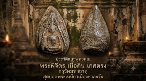ประวัติและพุทธคุณ พระพิจิตร เนื้อดิน เกศตรง กรุวัดมหาธาตุ สุดยอดพระเหนียวเมืองชาละวัน