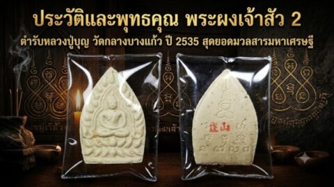ประวัติและพุทธคุณ พระผงเจ้าสัว 2 ตำรับหลวงปู่บุญ วัดกลางบางแก้ว ปี 2535 สุดยอดมวลสารมหาเศรษฐี