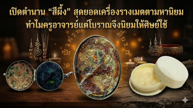 เปิดตำนาน "สีผึ้ง" สุดยอดเครื่องรางเมตตามหานิยม ทำไมครูอาจารย์แต่โบราณจึงนิยมให้ศิษย์ใช้