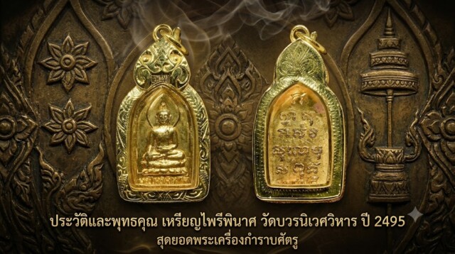 ประวัติและพุทธคุณ เหรียญไพรีพินาศ วัดบวรนิเวศวิหาร ปี 2495 สุดยอดพระเครื่องกำราบศัตรู