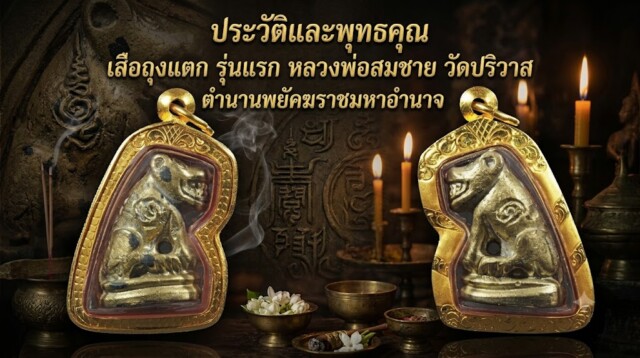 ประวัติและพุทธคุณ เสือถุงแตก รุ่นแรก หลวงพ่อสมชาย วัดปริวาส ตำนานพยัคฆราชมหาอำนาจ