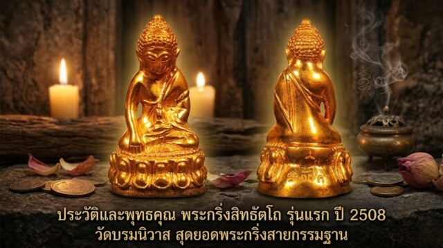 ประวัติและพุทธคุณ พระกริ่งสิทธัตโถ รุ่นแรก ปี 2508 วัดบรมนิวาส สุดยอดพระกริ่งสายกรรมฐาน